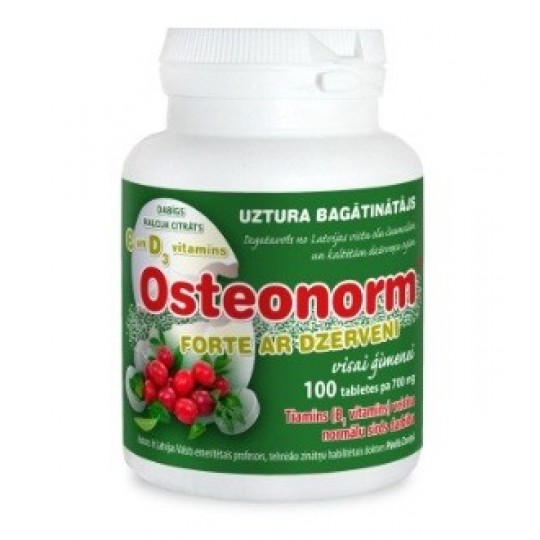 Osteonorm FORTE tabletes ar dzērveni 700 mg, Bionorm